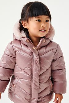Карамельно-розовый - Водоотталкивающее дутое пальто (3 мес.-7 лет) (M82247) | €29 - €34