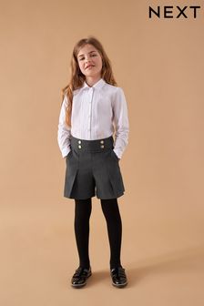 Gris - Pantalones cortos de cintura alta (3-16 años) (M82307) | 15 € - 22 €