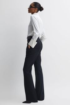 Reiss Black Haisley Regular Tailored Flare Trousers (M82648) | €220