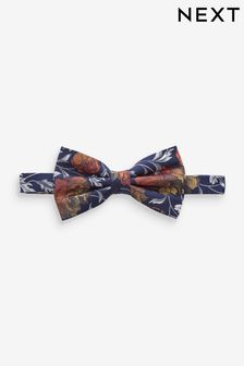 Blue Navy Floral Bow Tie (M82780) | 23 €