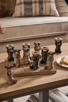 Brown Bertie Bear O's & X's Coffee Table Game (M82843) | CA$118
