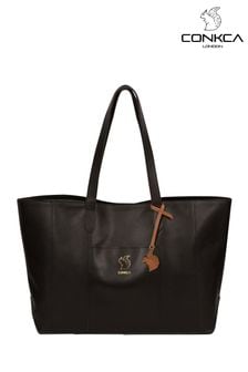 Conkca Ginny Vegetable-Tanned Leather Tote Bag (M83046) | LEI 239