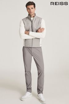 Reiss Pale Grey Ranger Golf Performance Slim Fit Trousers (M83774) | $215