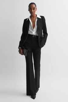 Reiss Black Haisley Petite Single Breasted Suit Blazer (M84531) | AED1,714