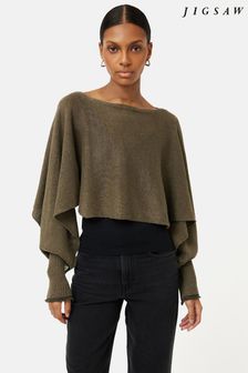 Jigsaw Pure Linen Poncho Jumper (M84566) | AED527