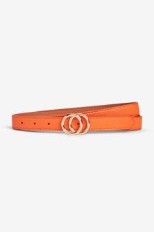 Orange Circle Buckle Jeans Belt (M85162) | $18