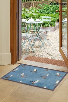 Sanderson Blue Shore Birds Doormat (M85174) | $82