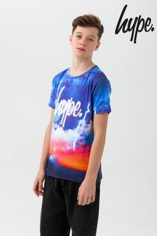 T-shirt Hype. Galaxy Horixon bleu à inscription (M85285) | €18 - €20