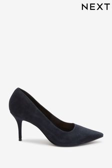 Navy Blue Regular/Wide Fit Forever Comfort® Leather Court Shoes (M85352) | 53 €
