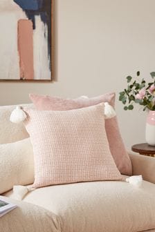 Coral Pink Mini Geometric Cushion (M85364) | ₪ 66