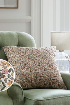 Multi Floral Quilted Cushion (M85365) | 18 €