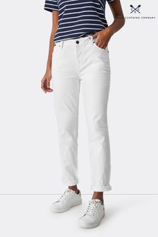 Crew Clothing Company körpernahe Jeans aus Baumwolle, Weiß (M85373) | 87 €