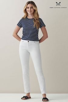 Crew Clothing Company körpernahe Jeans aus Baumwolle, Weiß (M85429) | 87 €