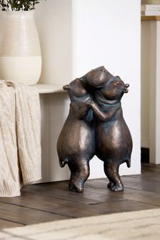 Grey Extra Large Hattie & Henry Outdoor Hippo Ornament (M85434) | kr1,105