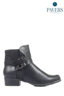 黑色 - Pavers女款平底短靴 (M85465) | NT$2,100