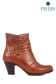 Pavers Ladies	Leather Ankle Boots (M85478) | 297 QAR