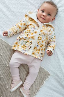Ochre Floral Lightweight Jersey Baby Jacket (0mths-2yrs) (M85875) | €17.50 - €20