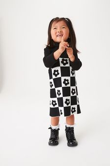 Black Knitted Pinny Dress Set (3mths-7yrs) (M86055) | €26 - €32