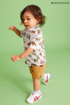 Monsoon Shorts mit Nashorn-Stickerei, Gelb (M86269) | 17 € - 19 €