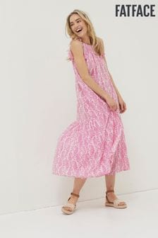 FatFace Pink Ayanna Paisley Maxi Beach Dress (M86293) | €34