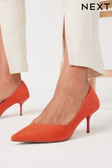 Orange Regular/Wide Fit Forever Comfort® Asymmetric Kitten Court Shoes (M86349) | €45