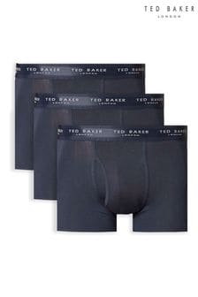 Ted Baker Blue Cotton Trunks 3 Pack (M86467) | LEI 227