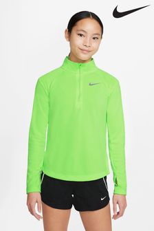 Nike Lime Green Dri-FIT Long-Sleeve Running Top (M86905) | €48