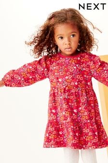  (M87104) | NT$360 - NT$440 紅色花卉 - 多層平織布洋裝 (3個月至7歲)