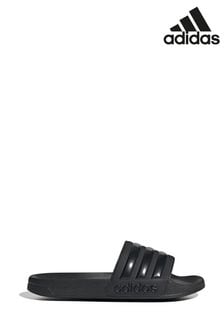adidas Dark Black Sportswear Adilette Shower Sliders (M87656) | €32