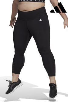 adidas Black Curve Training Essentials High Waisted 7/8th Leggings (M87927) | $56