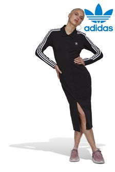 adidas Originals Black Adicolor Classics Cardigan Dress (M88037) | $104