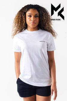 Miss Kick Damen Esme T-Shirt, Weiß (M88099) | 34 €
