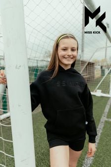 Schwarz - Miss Kick Mädchen Leah Besticktes Kapuzensweatshirt (M88128) | 56 €