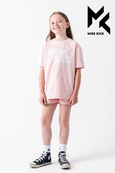 Blassrosa - Miss Kick Mädchen Rachel T-Shirt, Weiss (M88134) | 28 €