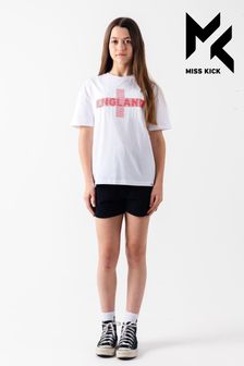 Miss Kick Mädchen Gabby T-Shirt, Weiß (M88140) | 31 €