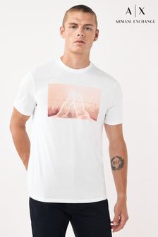 Armani Exchange White Graphic T-Shirt (M88373) | 74 €