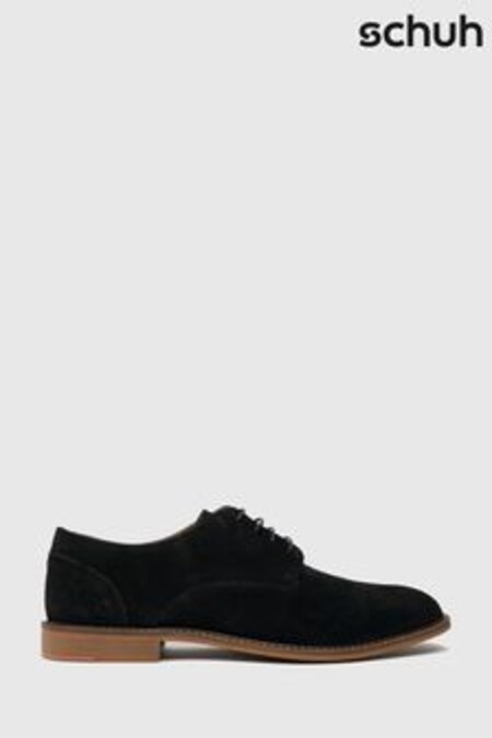 Pantofi din piele întoarsă Schuh Negru Ruben (M88378) | 367 LEI