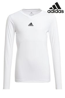 adidas White Team Base T-Shirt (M88765) | $21