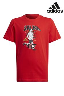 adidas Red Salah Kids Graphic Football T-Shirt (M88779) | €12.50