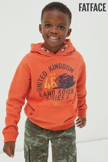 Newborn Unisex Older Girls Unisex Younger Boys Hoodies Orange