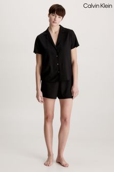 Черный комплект из вискозы с шортами Calvin Klein (M88853) | €44