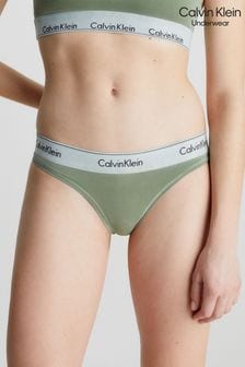 Calvin Klein Green Carousel Logo Thongs (M88969) | €13