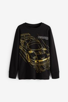 Black Gold Car Long Sleeve T-Shirt (3-16yrs) (M88975) | 11 € - 19 €
