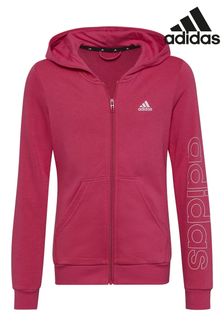 adidas Pink Essentials Full-Zip Hoodie (M89001) | €42