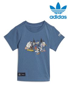 adidas Originals Disney Mickey and Friends Blue T-Shirt (M89015) | €27