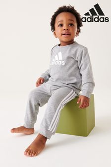 adidas Grey Badge Of Sports French Terry Joggers Set (M89027) | $66