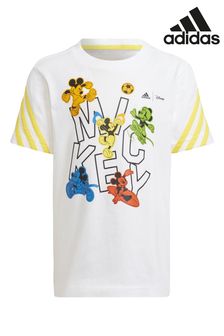 adidas x Disney White Mickey Mouse T-Shirt (M89095) | 10 BD