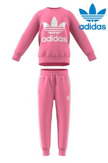 adidas originals Pink Adicolor Crew Set (M89099) | DKK356
