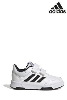 أبيض/أسود - حذاء رياضي بخطاف وحلقة للأطفال Tensaur من Adidas (M89188) | 125 د.إ