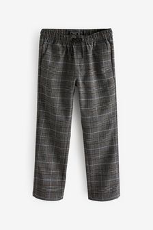 Charcoal Grey Formal Check Trousers (3-16yrs) (M89421) | 13 € - 17 €